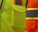 Multi-purpose vest 1505 - LIME 1506 - ORANGE 100% Polyester mesh back