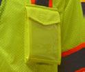 Hyper-lite vest class 3 premium vest 701 - LIME 70 - ORANGE 100% Polyester smoothy mesh -inch reflective tape