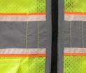 Class night glow vest 1705 - LIME 100% Polyester smoothy mesh -inch reflective tape with contrasting trim 1 inch Glow in the dark stripes so you can be seen when no light source to reflect off the