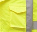 Class 3 premium raincoat 6003 - LIME 150D Oxford with PU
