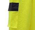 Premium rain pants 6803 - LIME 150D with PU Coating