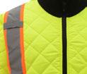 Light weight quilted two tone jacket 8007 - LIME Wind/Water Resistant Nylon Taffeta Shell with 5 oz.