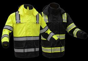 ONYX rain jacket 6501 - LIME 6503 - BLACK SKU: 6501/6503 BACK 300D Rip stop polyester Oxford fabric with PU coating, all seams are sealed Teflon Shield + fabric protector: repels water, oil and