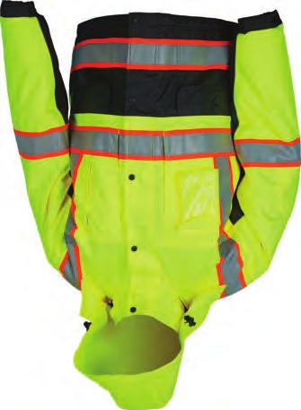 Wrists, Two Way Front Zipper, 2 Mic-Tab Holders, 2 Silver Reflective Stripes Trimmed in VT38BP Bib Pants Sizes: