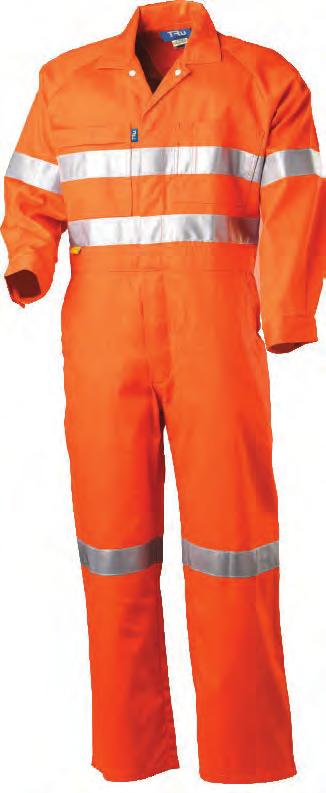 LIGHTWEIGHT COVERALLS DC2120T1 LIGHTWEIGHT HI VIS COTTON COVERALL WITH 3M TAPE