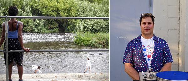 Berardini, Andrew. Rain Dance. Artforum.com, July 20, 2015. Left: HomeLA dancers on the LA River. Right: Artist Dave Muller.