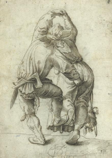 Drawings from German-Speaking Lands, 1480 1660 March 27 June 17, 2012 Dancing Peasant Couple, 1525. Urs Graf (Swiss, about 1485 1527).