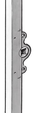 the holes for screws are centered and intended for flat bolt rods. Standing bolt rods are available on order.