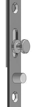 Transmission Device on espagnolette or multi point lock for mortised window/door friction holder top, bottom or at