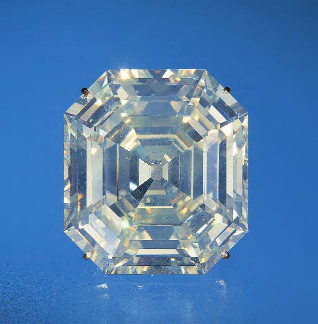 Figure 4. The 127 ct Portuguese diamond at the Smithsonian Institution in Washington, DC, is a classic example of a blue fluorescent diamond referred to as an overblue.