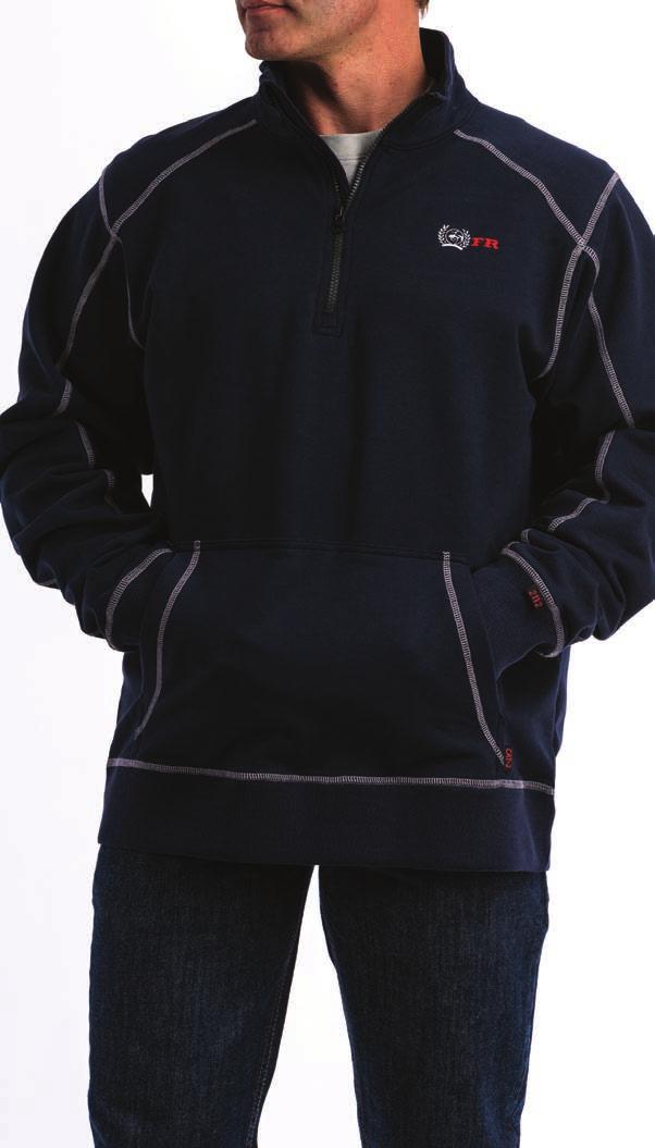 cotton full zip hoodie rib knit hem and cuffs logo embroidery WNK3401001 NAV 20950018