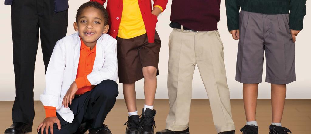 Shorts and Pants school essentials for boys Durable. Comfortable. Easy Care.