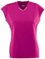 Self-fabric V-neck collar with accent piping at bottom Set-in cap sleeves. 1204 LADIES: S-2XL List Price 15.