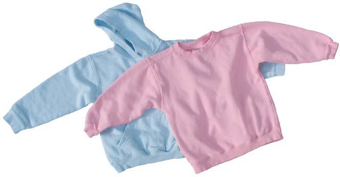Sweats Hooded Pullover Item#: 55403 Sizes: (2-4), (6-8), (10-12), (14-16), (18-20) Colors: Pink, Squash, Kiwi, Watermelon, Peri, Moss, Faded