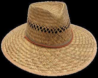 Harvester Hats Crown Vents 21023 Rush Straw Surf Hat