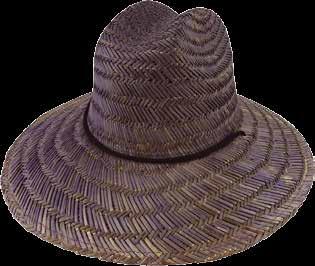 Straw Surf Hat with Chin Cord