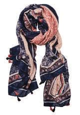 gingham print scarf BSS1728 70 x 35 woven