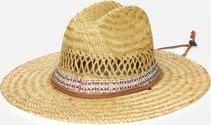 cord, band: 4 brim, men s o/s raffia large brim sun hat with suede cord and chin strap, inside stretch band 100%