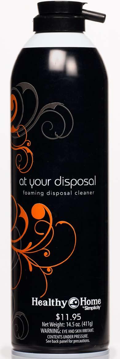 at your disposal foaming disposal cleaner 14.5 oz. with applicator HHDC $11.