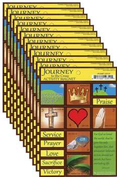 Easter Journey to the Cross Activity Magnets, Pack of 12 An attractive way to make the Eas ter story stick in young