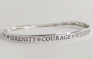 CBD Exclusives Serenity Prayer Mobius Bracelet God grant me the serenity to accept the things I cannot change, courage to change the things I can, and wisdom