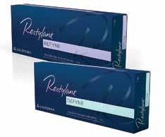 Restylane Refyne is approved for treatment of moderate to severe facial wrinkles and folds and Restylane Defyne is approved for treatment of moderate to severe, deep facial wrinkles and folds.