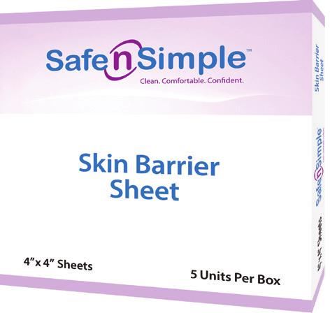 Secure Skin Barrier Arcs Under the pouching system: The skin barrier arcs can be placed directly on the irritated skin around the stoma to create a smooth