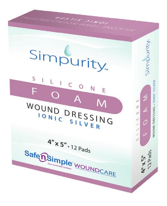 Foams Foam Wound Dressing - Bordered Silicone Simpurity Silicone Foam Bordered Dressing is a superior absorbent dressing for moderate to high wound exudate management.