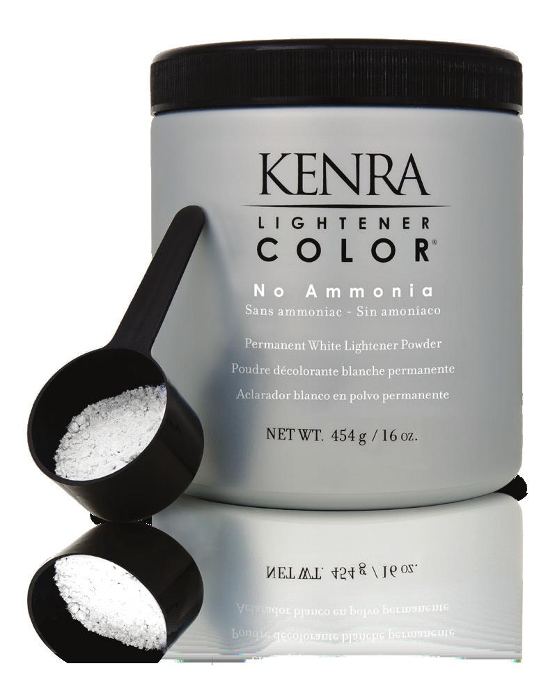 ermanent Color BLONDING WITH KENRA COLOR Kenra Color Lightener Collection Kenra Color offers two lightener options to meet the needs of stylists and