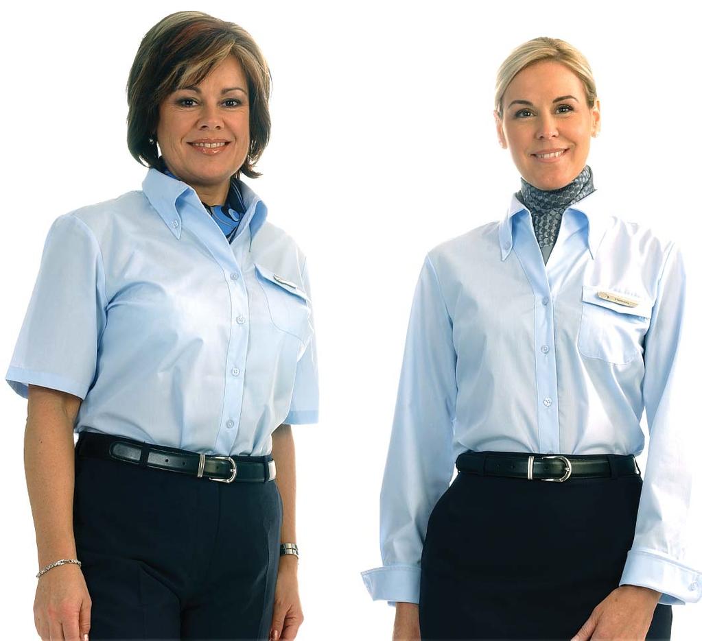 10 Uniform Components Women Blouse Blouse Wear with all buttons done up Tuck inside