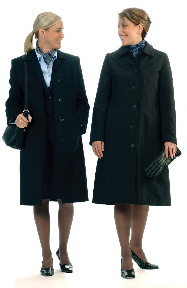 17 Uniform Components Women Coat and Gloves All Weather Coat and Topper Coat Length must be longer than skirt or dress For boarding during off-gate operations in winter months only Gloves Only Air
