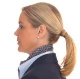 ponytails must be no longer than 20cm (8 ) and secured at the nape of the neck Hair products must enhance a hairstyle and not detract from a clean, neat look Hairstyle and length must not interfere