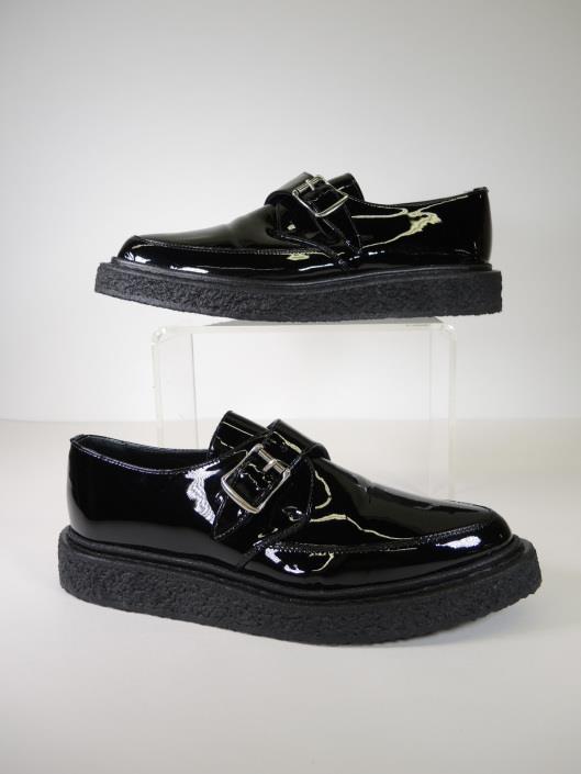 SAINT LAURENT Black Patent Leather Creepers, Size 7 Retailed for $1095, sold in one day for $349.