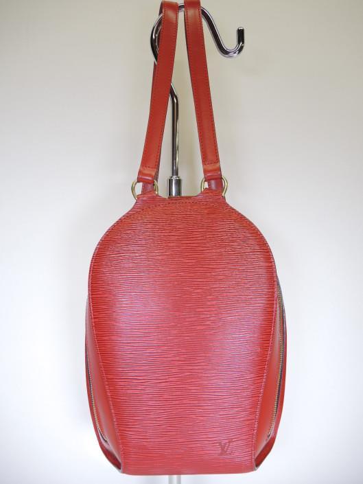 LOUIS VUITTON Red Epi Leather Mabillion Backpack Sold in one day for $499.