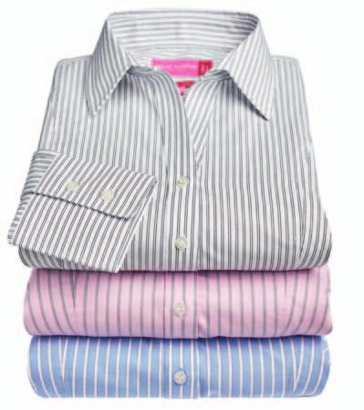 Short sleeve 2217A White/Grey Stripe 2217B Pink/Grey Stripe 2217C Blue/White Stripe 6-24 regular RUFINA Shirt Classic fit, Long