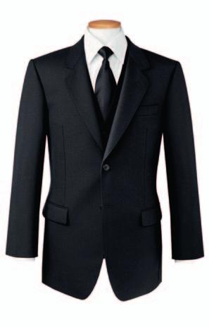 BRANMARKET Trouser Mid Grey SINGLE BREASTED Black Jacket BLACK Waistcoat STRIPED Trouser Single pleat trouser, easycare, 1 hip pocket, French bearer, half lined.