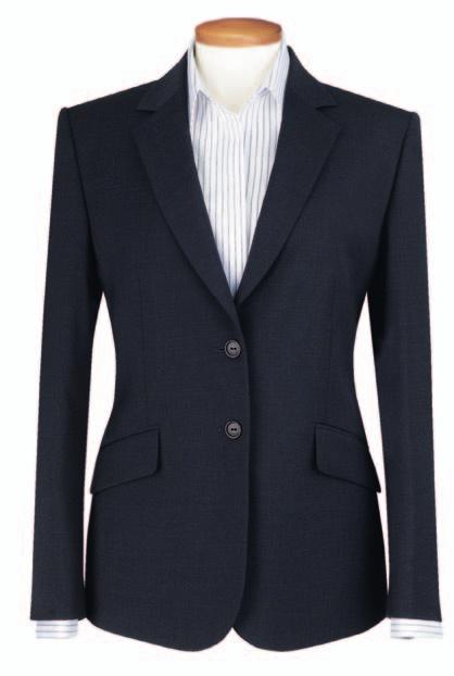 WOMEN S CONCEPT SUMMARY HEBE Tailored Fit Jacket Charcoal 2 button, notch lapel, 2 slanted flap pockets, 1 inside pocket, centre vent.