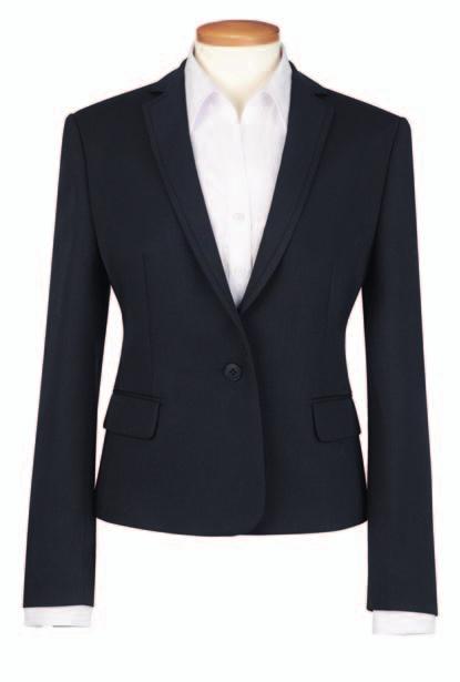 WOMEN S ONE SUMMARY NEW FOR 2018! SATURN Tailored Fit Jacket Black 1 button, slim lapel with seam detail, centre vent.