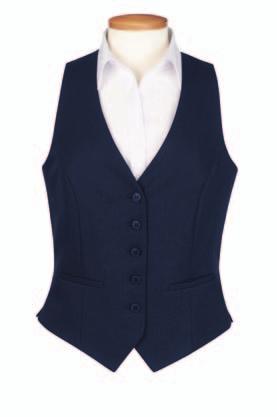 4-26 regular length 22 2258A Navy 2258D Black LUNA Lining backed waistcoat Navy 5 button front, 2 welt pockets, lining backed with adjuster.