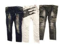 JEANS: Rockstar jeans; size 40, distressed blue denim.