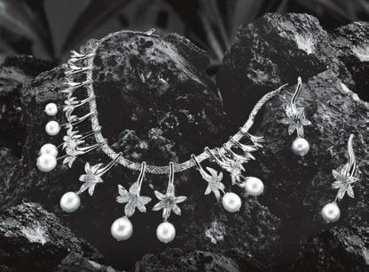The jewellery showcases the best of West, while retaining the ethnic flavour to suit Indian tastes.