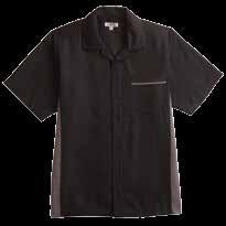 weave Service shirt and tunic have hidden placket,