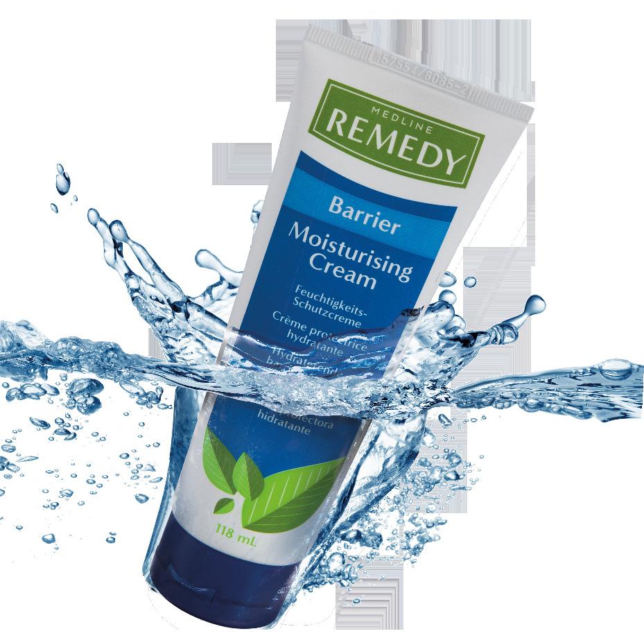 REMEDY Barrier Cream provides a smooth, breathable film that moisturises, nourishes and protects skin. Compatible with all continence products as it does not affect absorbency.
