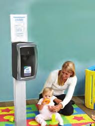 Simply combine our No Touch dispenser with to a Floor Stand or Counter Top Stand to create a No Touch Hand Hygiene Station