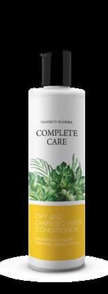 FEDERICO MAHORA / COMPLETE CARE 63 VOLUME SHAMPOO VOLUME SHAMPOO The specially designed shampoo formula, based on high-quality active ingredients, makes your hair look full, visibly increasing its