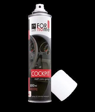 COCKPIT MATT CARE SPRAY COCKPIT MATT CARE SPRAY Perfectly cleans and provides an elegant, matt appearance.