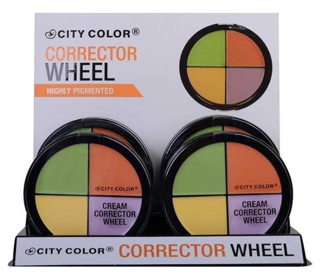 per display Cream Corrector Wheel (F-0071) The Cream Corrector Wheel is great to conceal any imperfections.