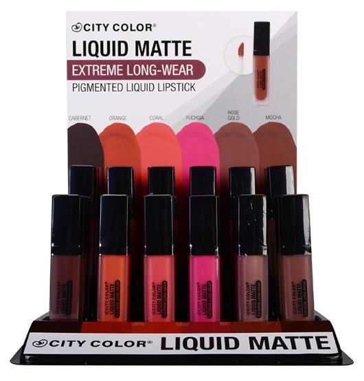 LIPS Liquid Matte Lipstick (L-0052/L-0052A) City Color introduces the PERFECT formulation of Liquid Matte lipsticks.