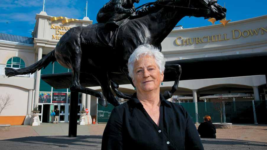 BILL USTER King was chosen from 10 finalists to produce the larger-than-life-sized statue of Barbaro. She more than succeeded in capturing his running style as well as his competitive essence.