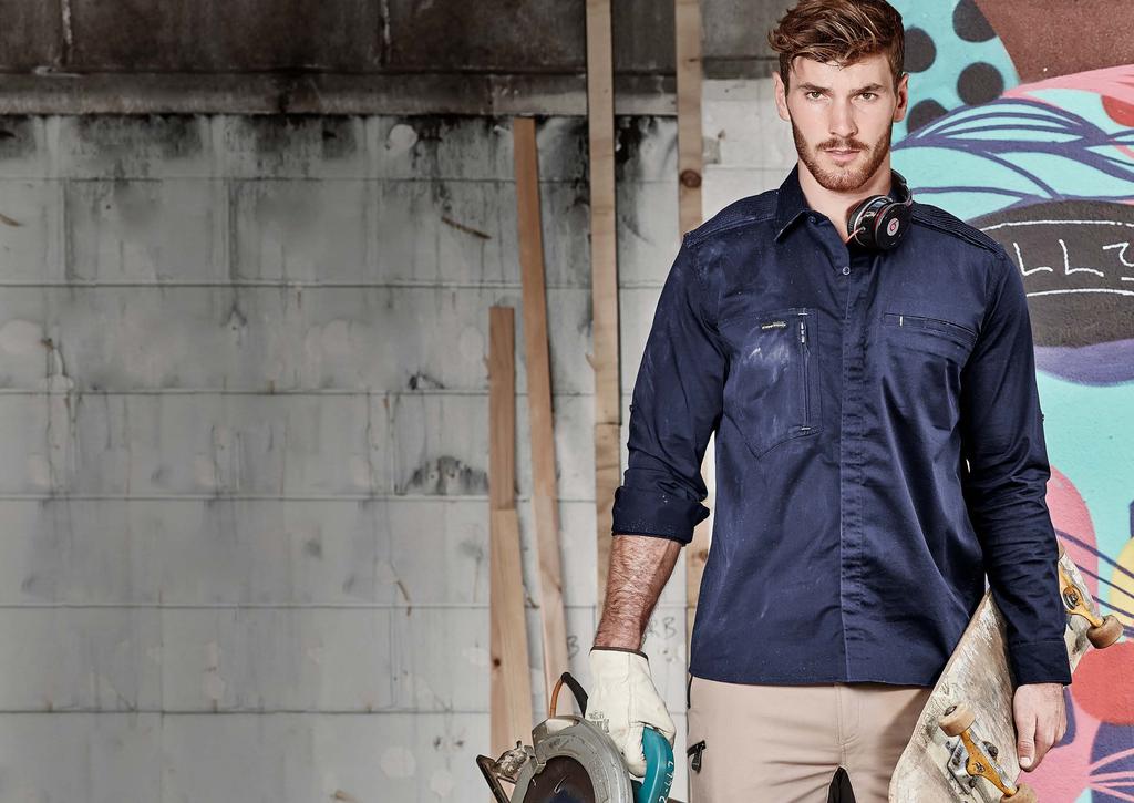 WORK SHIRTS / POLOS Inspired by the Street, Designed to Work. The Streetworx range is a whole new kind of workwear that has been made with freedom in mind.